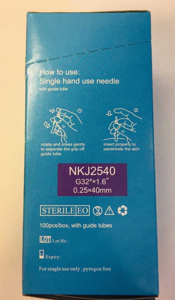 0.35*25mm Mini Ren Needle (3 Boxes)